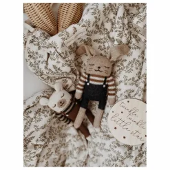 Main Sauvage Doudou Lapin salopette | Noir