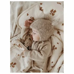 Main Sauvage Doudou Lapin salopette | Noir