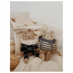 Main Sauvage Doudous, Peluches|Doudous Et Peluches|Doudou Ourson barboteuse rayée |