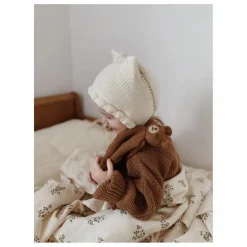 Main Sauvage Doudou ourson en alpaga |