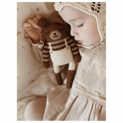 Best Main Sauvage Doudou Ourson salopette | Ecru