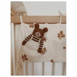 Best Main Sauvage Doudou Ourson salopette | Ecru