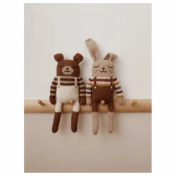 Best Main Sauvage Doudou Ourson salopette | Ecru