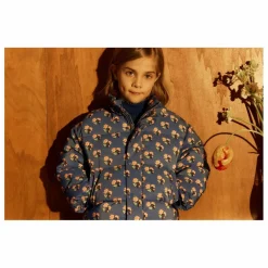 Hot Hello Simone Doudoune Alixa Fleurie | Bleu foncé