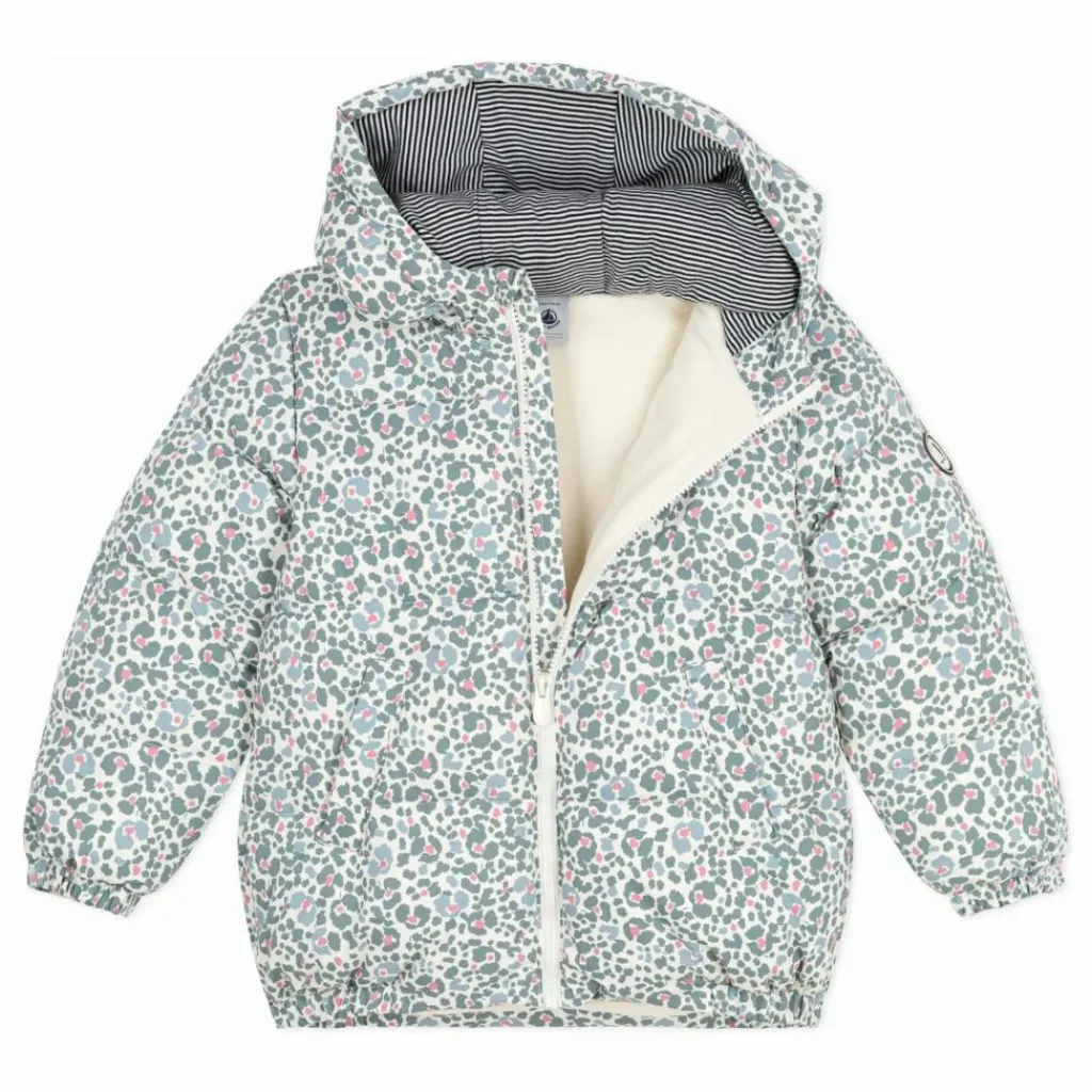 Online Petit Bateau Doudoune Fleurie | Ecru