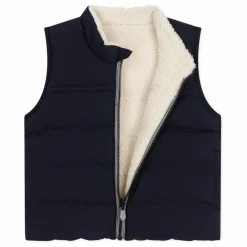 Online Petit Bateau Doudoune Sans Manches Logo | Bleu marine