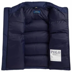 Discount Ralph Lauren Doudoune Sans Manches Logo Fibres Recyclées | Bleu marine