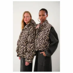 Lollys Laundry Doudoune Shelby Léopard | Beige Discount