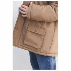 Online Tartine et Chocolat Doudoune Sherpa Réversible | Taupe