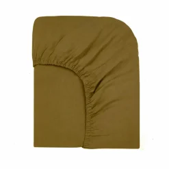 Communauté de biens Drap housse Lin lavé | Olive Discount