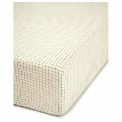 Nobodinoz Drap-housse Blue Grid | Bleu Outlet