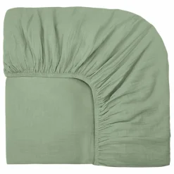 Haomy Linge De Lit|Drap-housse Dili en voile de coton |