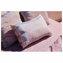 Louise Misha Drap-housse Nicole en coton bio | Rose fuschia