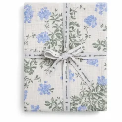 New garbo&friends Drap-housse Plumbago en coton bio | Bleu