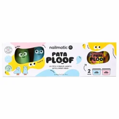 Enfant Nailmatic Kids Soins Du Corps|Soins Du Corps|Duo de pâtes à modeler lavantes Pataploof et 2 moules |