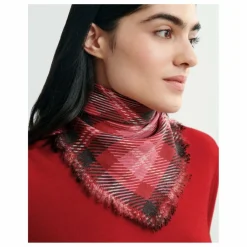 Femme Bompard Echarpe Mini Carré Tartan Cachemire |
