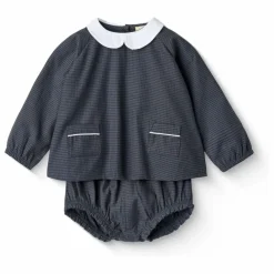 Online Copenhagen Colors Ensemble Blouse et Bloomer Coton Bio | Bleu marine