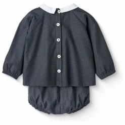 Online Copenhagen Colors Ensemble Blouse et Bloomer Coton Bio | Bleu marine