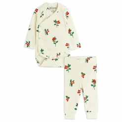 Mini Rodini Ensemble Body et Legging Fleuri Coton Bio |