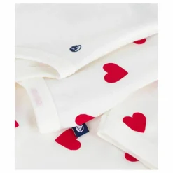 Petit Bateau Ensemble Body et Pyjama 2 Pièces Cœurs Coton Bio | Blanc Online