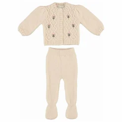 Bebe Organic Bodies, Combinaisons|Combinaisons Et Bodies|Ensemble Cardigan et Legging Rosine Mohair |