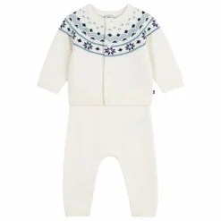 Petit Bateau Ensemble Cardigan et Pantalon Laine |