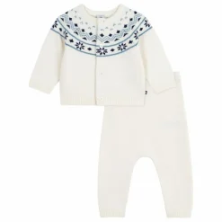 Petit Bateau Ensemble Cardigan et Pantalon Laine |