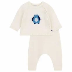 Petit Bateau Ensemble Pull et Legging Pingouin Laine |