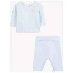 Tartine et Chocolat Ensemble Pull et Legging Maille | Bleu ciel Outlet