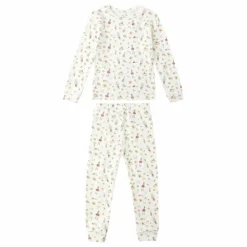 Rylee + Cru Ensemble Pyjama Festive Coton Bio | Ivoire Best