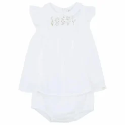 Tartine et Chocolat Ensemble Robe et Bloomer | Blanc Discount