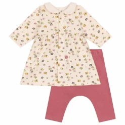 Petit Bateau Ensemble Robe et Leggings Fleurs |
