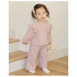 Enfant Quincy Mae Robes, Combinaisons|Bodies, Combinaisons|Ensemble Sweat et Pantalon Maille Bamboo |