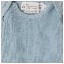 Bonpoint Ensemble Top et Pantalon Timi Eponge Bio | Bleu gris Outlet