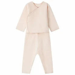 Outlet Bonpoint Ensemble Top et Pantalon Julia Eponge Bio | Rose pâle