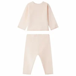 Outlet Bonpoint Ensemble Top et Pantalon Julia Eponge Bio | Rose pâle