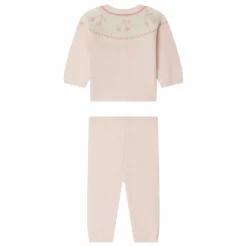 Bonpoint Ensemble Top et Pantalon Jenny Laine et Cachemire | Rose New
