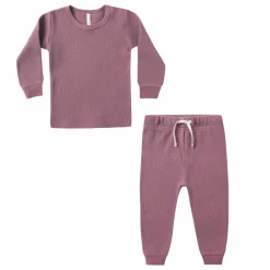 Enfant Quincy Mae Ensemble T-shirt et Jogger Waffle Coton Bio |