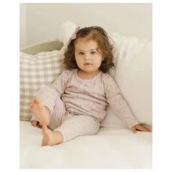 Sale Quincy Mae Ensemble T-shirt et Legging Pointelle Coton Bio | Lilas tLilas