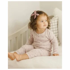 Sale Quincy Mae Ensemble T-shirt et Legging Pointelle Coton Bio | Lilas tLilas