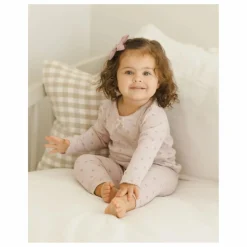 Sale Quincy Mae Ensemble T-shirt et Legging Pointelle Coton Bio | Lilas tLilas