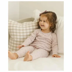 Sale Quincy Mae Ensemble T-shirt et Legging Pointelle Coton Bio | Lilas tLilas