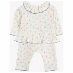 Tartine et Chocolat Ensemble T-shirt et Legging Fleuri | Ecru