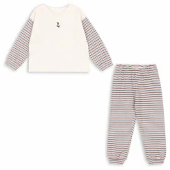 Enfant Konges Sløjd Combinaisons|Bodies, Combinaisons|Ensemble T-shirt et Pantalon Gio Rayé Coton Bio |