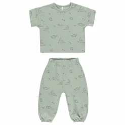 Online Quincy Mae Ensemble T-shirt et Pantalon | Vert céladon