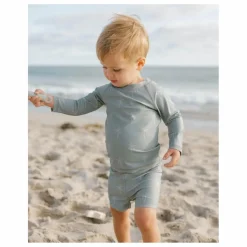 Quincy Mae Ensemble T-shirt et Short Rashguard Finn | Bleu