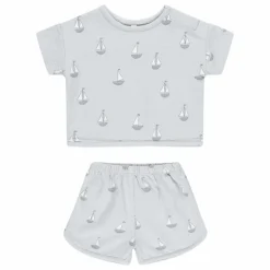 Enfant Quincy Mae Ensemble T-shirt et Short Voiliers |