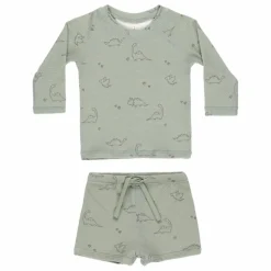 Outlet Quincy Mae Ensemble T-shirt et Short Rashguard Finn | Vert céladon
