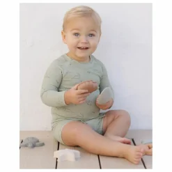 Outlet Quincy Mae Ensemble T-shirt et Short Rashguard Finn | Vert céladon