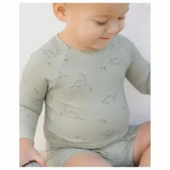 Outlet Quincy Mae Ensemble T-shirt et Short Rashguard Finn | Vert céladon